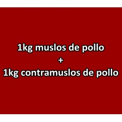 1kg Muslos de Pollo + 1kg Contras de Pollo