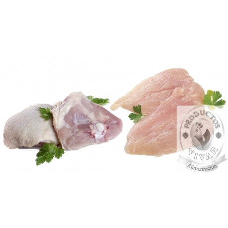 1kg Filetes de Pollo + 1kg Contras de Pollo